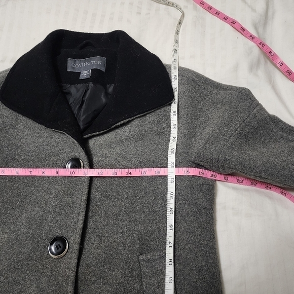 Covington Womens Wool Blend Winter Single-Breasted Swing Coat size Small - Picture 6 of 7